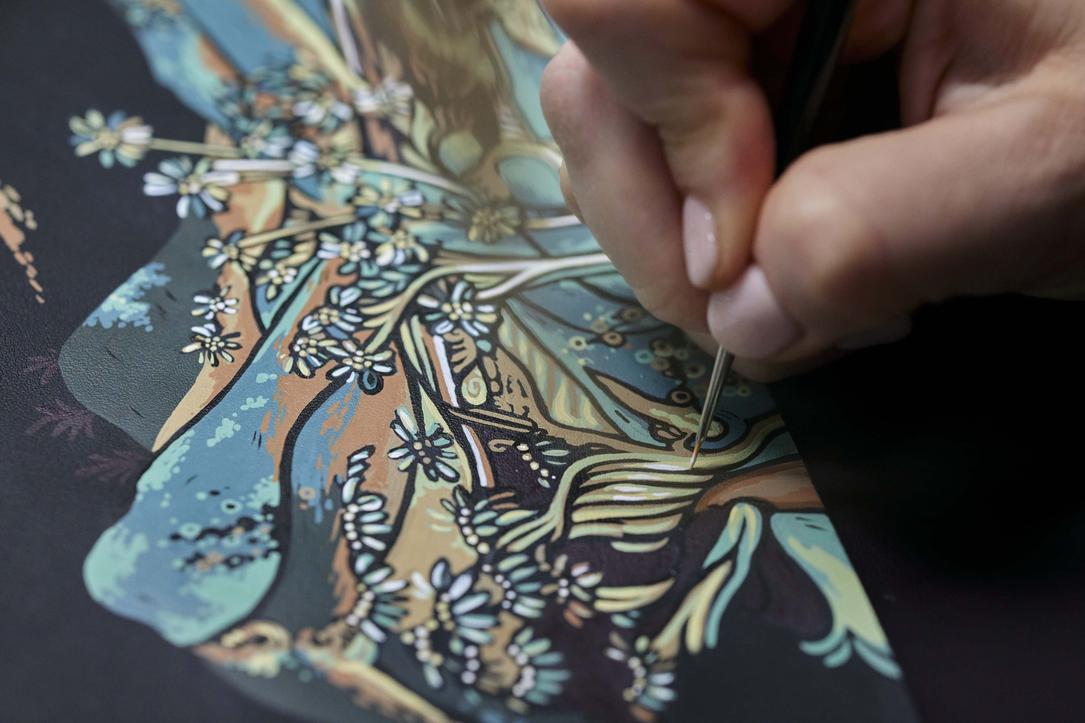 Phantom Chinese Mural Art - painting process (4)